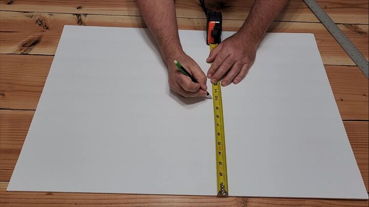 Measuring the foam board