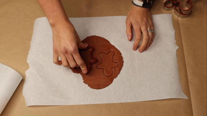 Cutting out the gingerbread men