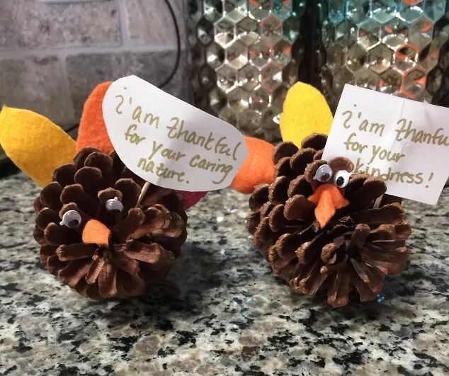 Pinecone turkeys