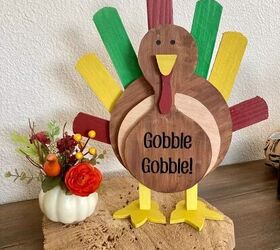 How to craft a wood turkey ornament