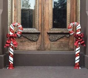 DIY PVC pipe candy canes