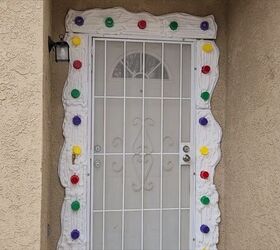 Gingerbread house door