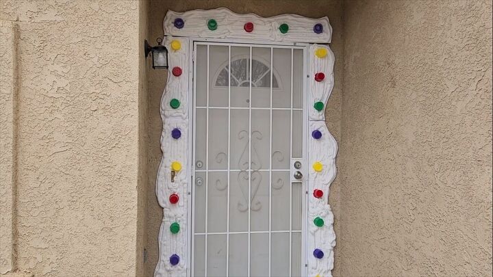 Gingerbread house door