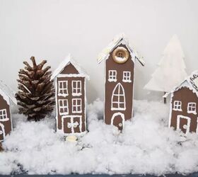DIY gingerbread houses