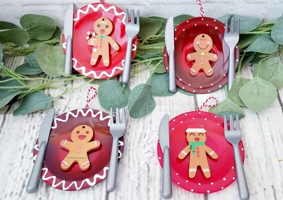 DIY gingerbread ornaments