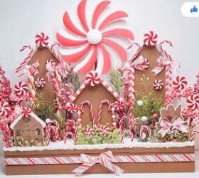 DIY gingerbread homestead display