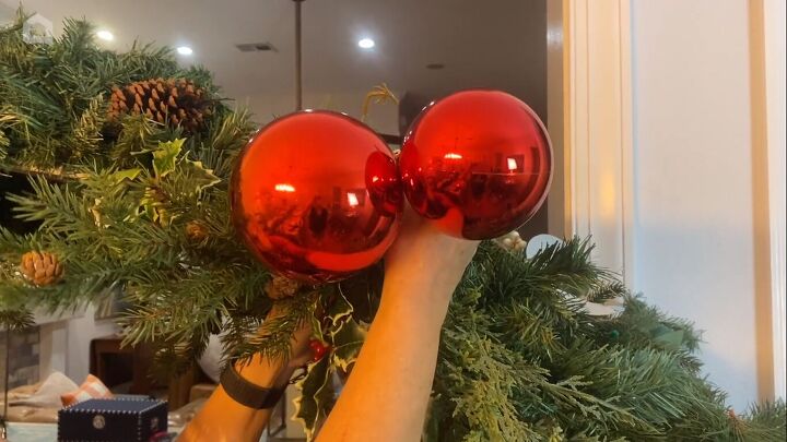 Attaching the ornaments with pipe cleaners