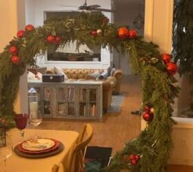 Indoor Christmas archway