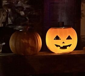 calabaza iluminada de halloween