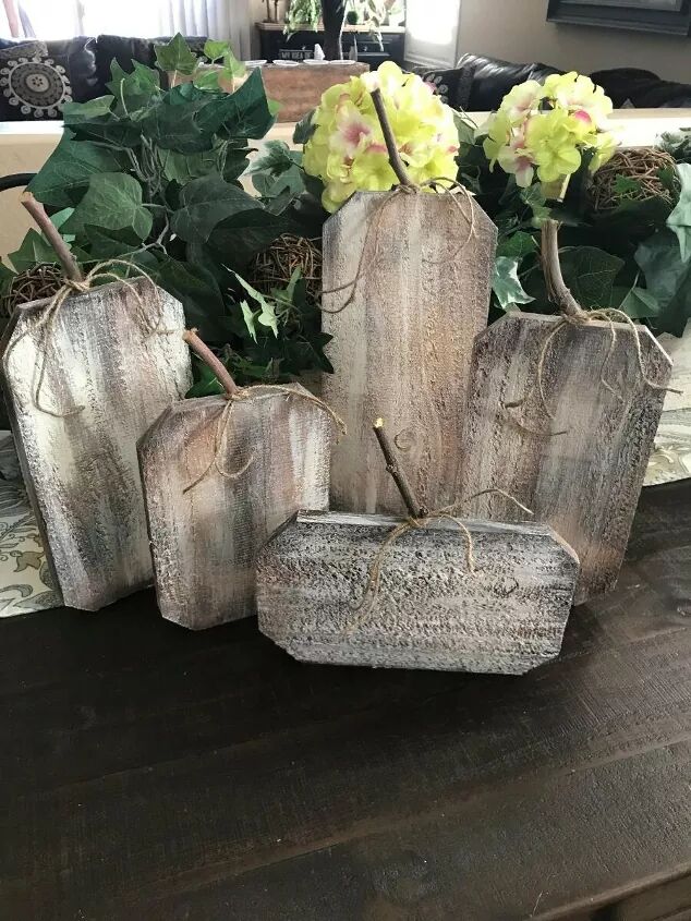 Shabby chic pumpkins
