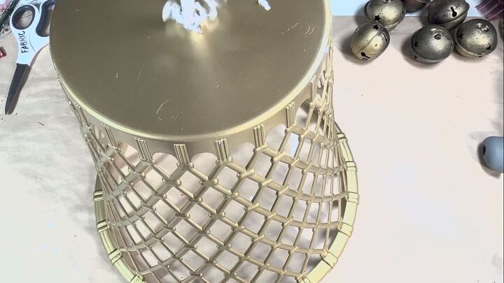 Drilling a hole in the basket