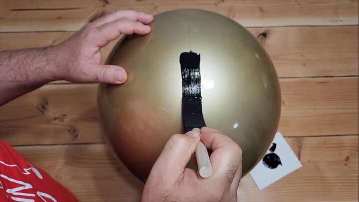 Painting the jingle bell details