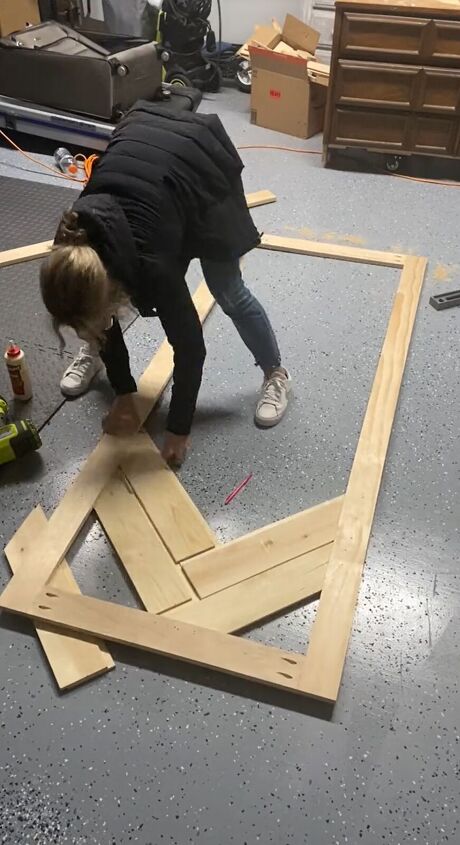 diy barn door, Assembling the door frame