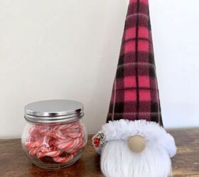 Christmas gnome candy jar