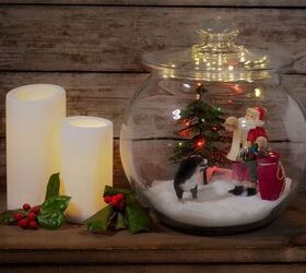 Christmas scene in a jar