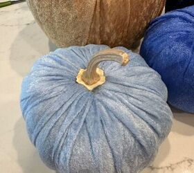 calabazas glam con un toque natural, Azul para mis amigos costeros