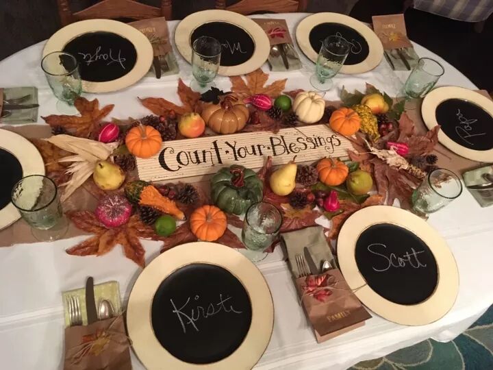 Count Your Blessings Tablescape