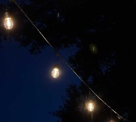 cmo colgar luces de cuerda en el patio sin rboles