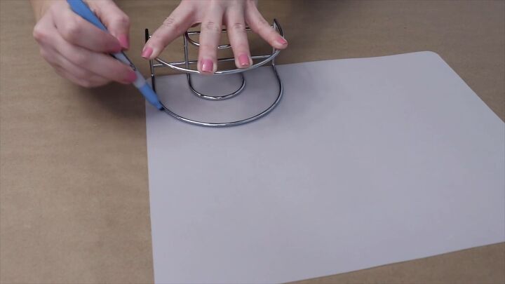 Trace around the napkin holder