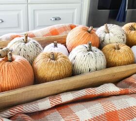 la forma ms fcil de hacer calabazas de hilo para la decoracin de temporada, La forma m s f cil de hacer calabazas de lana