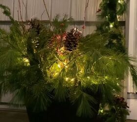 Light-up winter planter