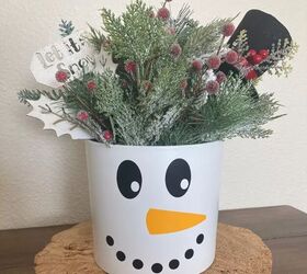 Frosty the Snowman planter
