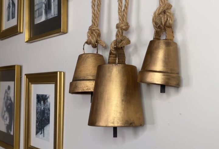 DIY brass Christmas bells