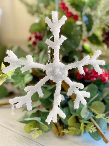 DIY crystal snowflakes