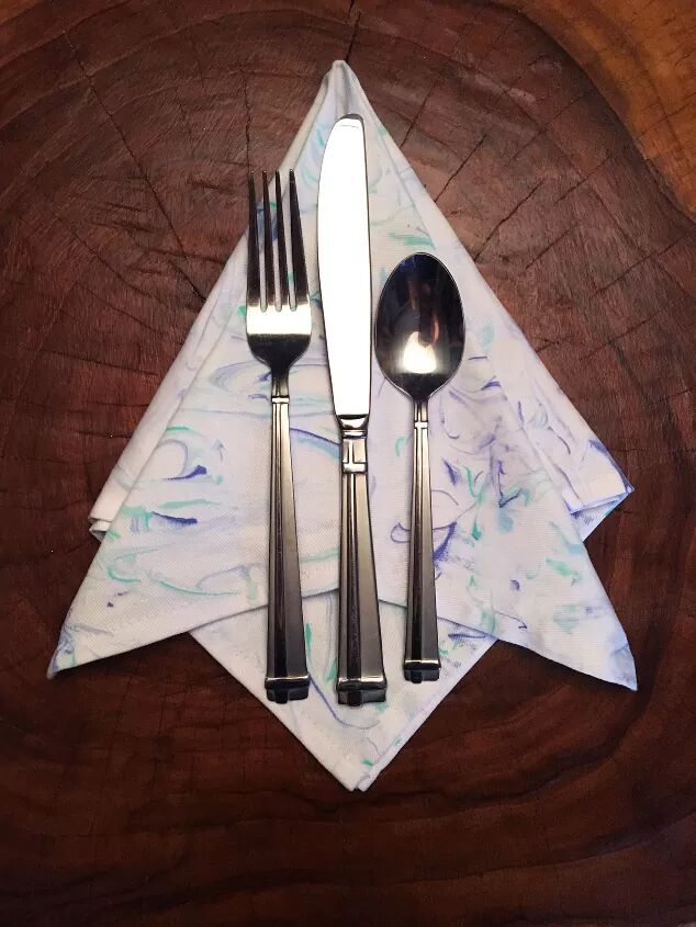 Marbled dinner napkins