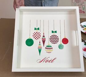 diy christmas tray, Christmas tray decorating ideas
