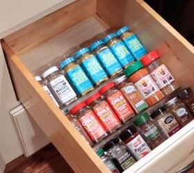 DIY spice storage using Dollar Store frames