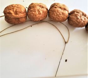 guirnalda fcil de nueces de otoo, el principio de la guirnalda
