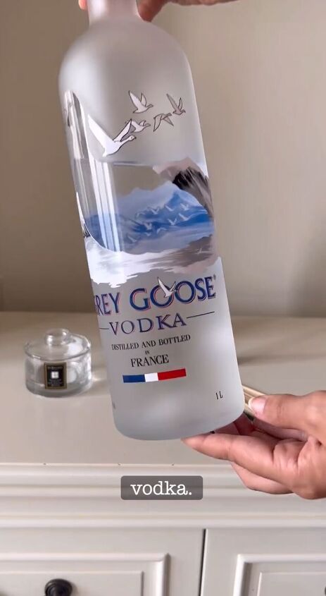 diy reed diffuser, Grey Goose vodka