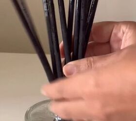 diy reed diffuser, Flipping the sticks