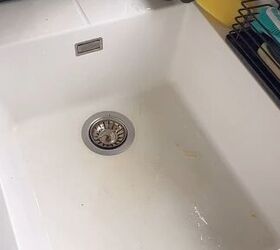 how to clean a white sink, How to clean a white sink
