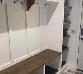 mudroom makeover, After the mudroom makeover