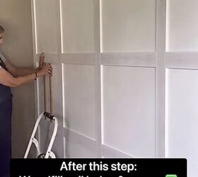 DIY Picture Frame Molding Accent Wall