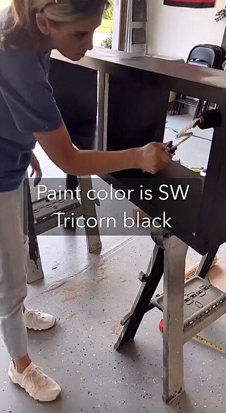 diy cabinet, Painting the frame