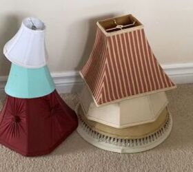 How to make a Christmas tree from lampshades