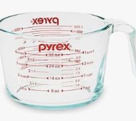 Glass jar or pyrex measuring cup
