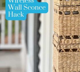 un fcil y elegante diy wireless wall sconce hack, Aplique de pared inal mbrico bricolaje pinterest pin