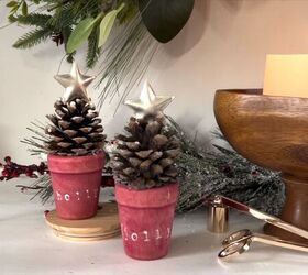 Christmas Pine Cones Decorations Candlestick Furnishing Articles