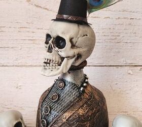 botella calavera diy