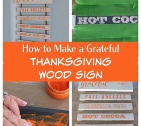 Cómo hacer una plantilla para un cartel de madera de Acción de Gracias