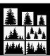 Christmas Trees stencil