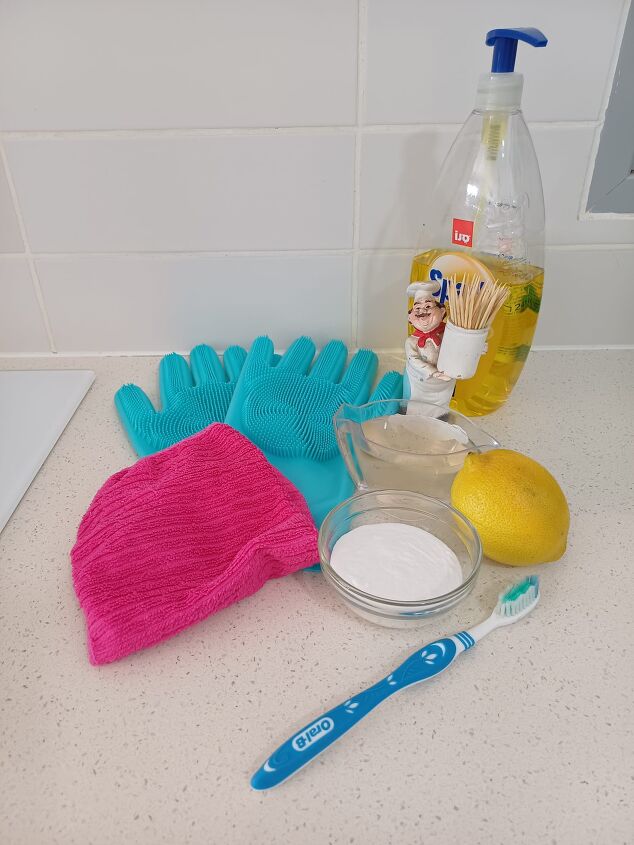 how to clean a dishwasher, Supplies needed for cleaning a dishwasher