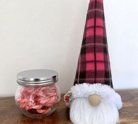 DIY Christmas gnome candy jar