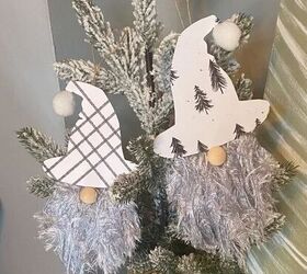 Yarn gnome ornaments