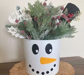 Frosty the Snowman planter 