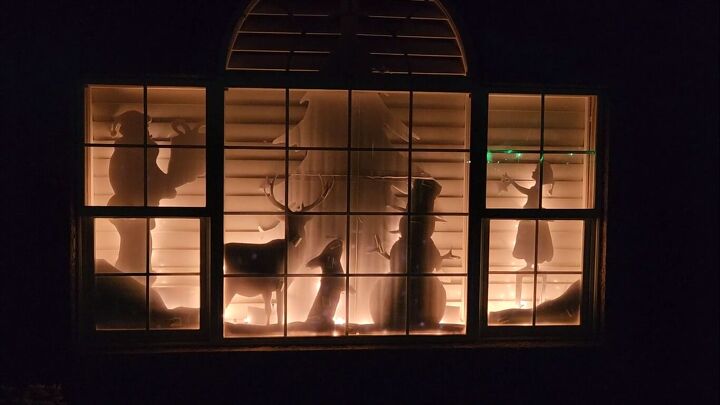 DIY Christmas window display